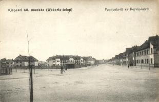 Budapest XIX. Kispest, Wekerletelep, Pannónia út, Korvin körút, kiadja Major Sándor