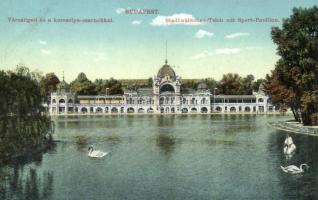 Budapest XIV. Városligeti tó, korcsolya csarnok