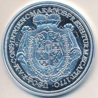 "Magyar tallérok utánveretben - Eszterházy Miklós tallérja 1770" Ag emlékérem (20g/0.999/3...