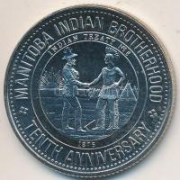 Kanada / Winnipeg 1978. "Vörös Folyó Indián Dollár / Manitoba Indián Testvériség - 10. évfordul...