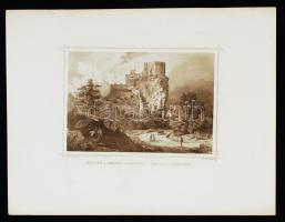 cca 1850 Ludwig Rohbock (1820-1883) - J. Riegel: Beczko a keleti oldalról. Betzko, ostseite. Acélmetszet, jelzett a metszeten/  Steel engraving, 11×16 cm