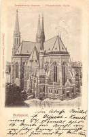 Budapest VII. Erzsébetvárosi templom, kiadja Divald (EK)