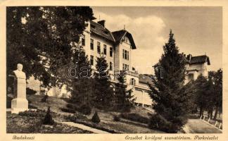 Budakeszi, Erzsébet királyné szanatórium, park