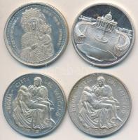 Vatikán DN "VI. Pál / Piéta" + "II. János Pál" 2xklf emlékérem (135mm) T:2,2-
Va...