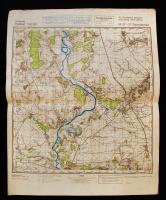 1941 Magyar katonai, tüzérségi front térképek 7 db térkép az orosz frontról / 1941 Field maps from t...