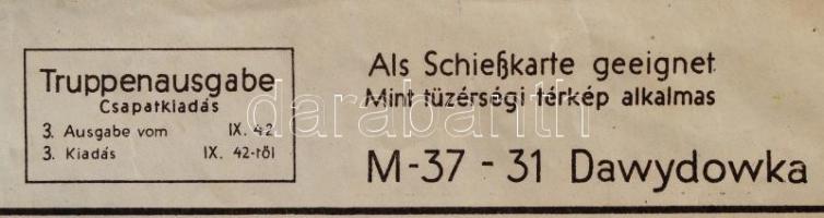 1941 Magyar katonai, tüzérségi front térképek 7 db térkép az orosz frontról / 1941 Field maps from t...