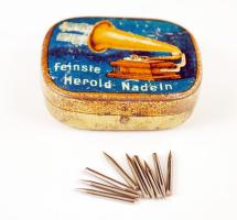 cca 1930-1950 89 db Herold márkájú gramofon hangszedő (pick-up) tű, eredeti dobozában márkás hártyapapírral együtt, újszerű állapotban.