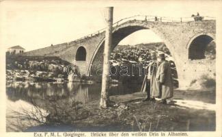 Exz. F.M.L. Goiginger, bridge, Drina in Albania