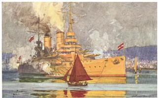 Österreichische Kriegsmarine. SM Dreadnought Viribus Unitis B.K.W.I. 928-2 s: J. Danilowatz