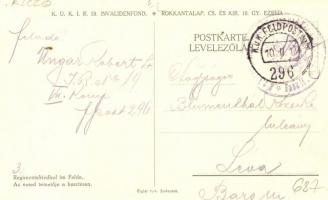 Az ezred temetője a harctéren / Regimentsfriedhof im Felde. Inf. Reg. 19. Invalidenfond / Rokkantala...