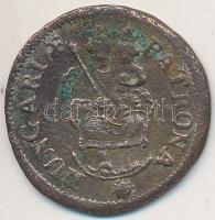 1705KB Rézpoltura "II. Rákóczi Ferenc" (2,86g) T:2-,3 Huszár: 1549, Unger II.:1139.a