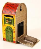 "Liebner bácsi játékboltja" lemez persely, kulcs nélkül, 12x7x5 cm