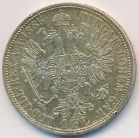 Ausztria 1885. 1Fl Ag "Ferenc József" T:2- apró ph. Austria 1885. 1 Florin Ag "Franz Joseph" C:VF small edge error