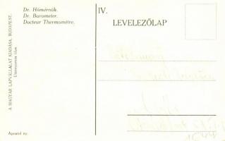 Dr. Hőmérnők / Dr. Barometer / Hungarian scout postcard