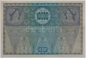 1918. 10.000K csak német nyelvű, piros "Deutschösterreich" felülnyomással T:III