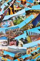 53 db MODERN görög, török, jugoszláv és bolgár városképes lap / 53 modern Greek, Turkish, Yugoslavian and Bulgarian postcards