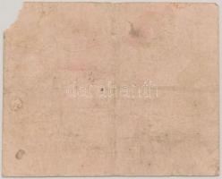 Rozsnyó 1849. 6Kr rózsaszín papíron T:III-/IV