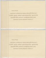 2000. 2000Ft "Millennium" (2x) egymás utáni sorszámmal, eredeti díszcsomagolásban, tájékoz...