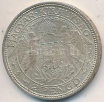 1938. 2P Ag "Madonna" T:2 Unger: 1511., Adamo P7.