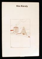 1979 Bp., Kós Károly mappa, 12 db nyomat reprodukció, Corvina Kiadó