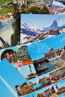 13 db MODERN vegyes külföldi városképes lap / 13 modern foreign postcards