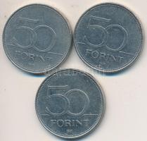 DN "50Ft / Mentők, Tűzoltóság, Rendőrség" multicolor emlékérme sorozat dísztokban T:2,2-