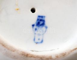 Zsolnay tükrös akt, kézzel festett, hibátlan, jelzett, m:22 cm