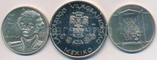 1985. 100Ft "Mexikói Labdarúgó VB" + 1985. 100Ft "Kulturális fórum" + 1986. 100F...