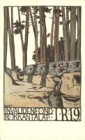 Hadállás / Stellung; Inf. Reg. 19. Invalidenfond / Rokkantalap s: Biczó