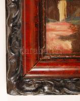 Márk Lajos (1867-1940): Az örökség. Olaj, vászon, jelzett, antik keretben, 80×60 cm