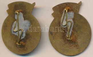 ~1950. "I. Osztályú Sportoló" + "III. Osztályú Sportoló" zománcozott fém kitünte...