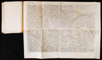 cca 1910 27 db I. világháború előtti katonai térkép bekötve / cca 1910 Pre WW. I. military maps boun...