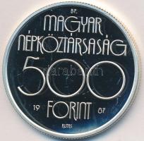 1987. 500Ft Ag "Nyári olimpia-Szöul" T:1- (PP)