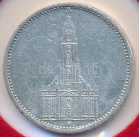Német 3. Birodalom 1934A 5M Ag "Garnisonkirche" T:2-
German Third Reich 1934A 5 Marks Ag &...