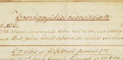 1836 Kéziratos Országgyűlési Tudósítások - Szerkeszti Kossuth Lajos.
1836. évi 312-343. szám, január...