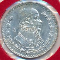 Mexikó 1961. 1P Ag "Függetlenség" T:2
Mexico 1961. 1 Peso Ag "Independence" C:XF