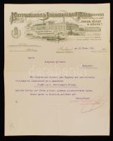 1909 Pozsony Franz Kühmayer egyenruhagyár fejléces számla / Pressburg Invoice