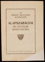 cca 1919-1920 Az Ébredő Magyarok Egyesületének alapszabályai és fegyelmi rendtartása, 48p.