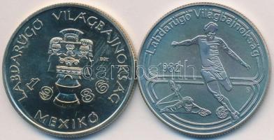 1982. 100Ft "Labdarúgó Világbajnokság" + 1985. 100Ft "Mexikói Labdarúgó VB" T:BU...