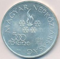 1984. 500Ft Ag "Sarajevoi Téli Olimpia" T:BU Eredeti tokban, tanúsítvánnyal!