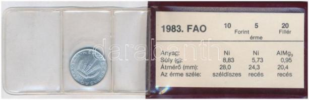 1983. 20f + 5Ft + 10Ft + 100Ft "FAO" eredeti tokokban, tanúsítvánnyal T:BU
