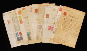 cca 1920-1930 14 db-os jugoszláv okmány tétel / Yugoslavian document lot
