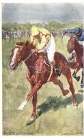 Flachrennsport, B.K.W.I. 377-4 / horse race s: Ludwig Koch
