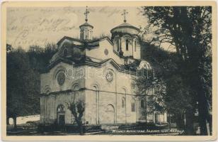 6 db RÉGI külföldi városképes és motívumlap; szerb, művész / 6 old foreign town-view and motive card...