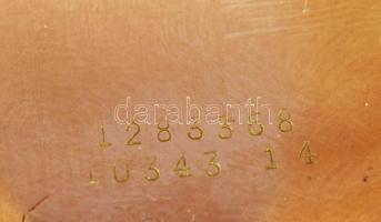 cca 1950 Doxa Anti magnetic mechanikus, arany karóra 14 K, bőr szíjjal. Jó állapotban / Doxa 15 C go...