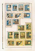 Óriási orosz és szovjet gyufacímke gyűjtemény, 10 albumban, szépen gyűjtve, benne egy kevés XIX. szá...