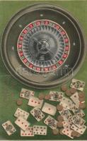 Roulette et Trente-Quarante de Monaco, card game  Emb. litho (EK)