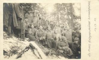 1917 december Orosz fegyverszünet, barátkozás / WWI Armistice at the Eastern front, Russian and Hungarian soldiers, photo