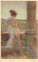 Gently erotic Italian art postcard, CMD 1061-1 artist signed