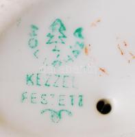 Hollóházi tétel: Camea apró hibával, madár, gyűszű, jelzett, hibátlan (2db)